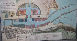Plan du port au temps de Napolon